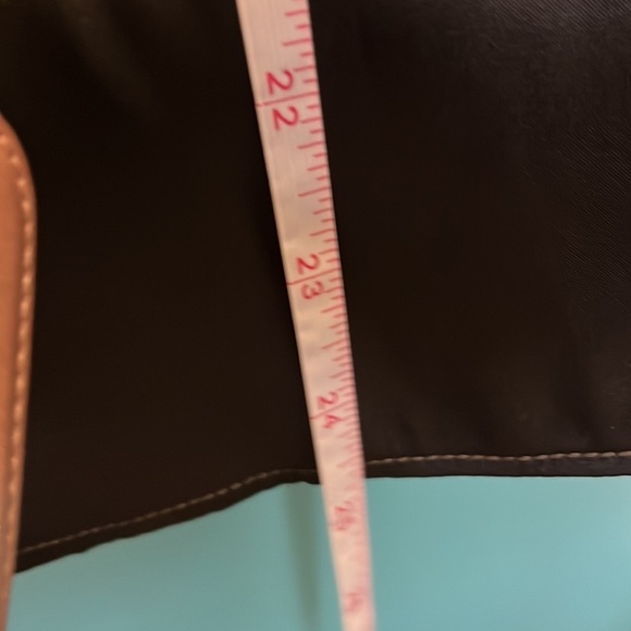 New York and Company, black silky, sleeveless top, ruffle front, side zip - Picture 10 of 10